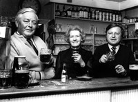 Ex-mine hosts at the Alders - Bert, Vera and John Allcorn