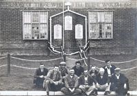 Outside the Memorial Cottages