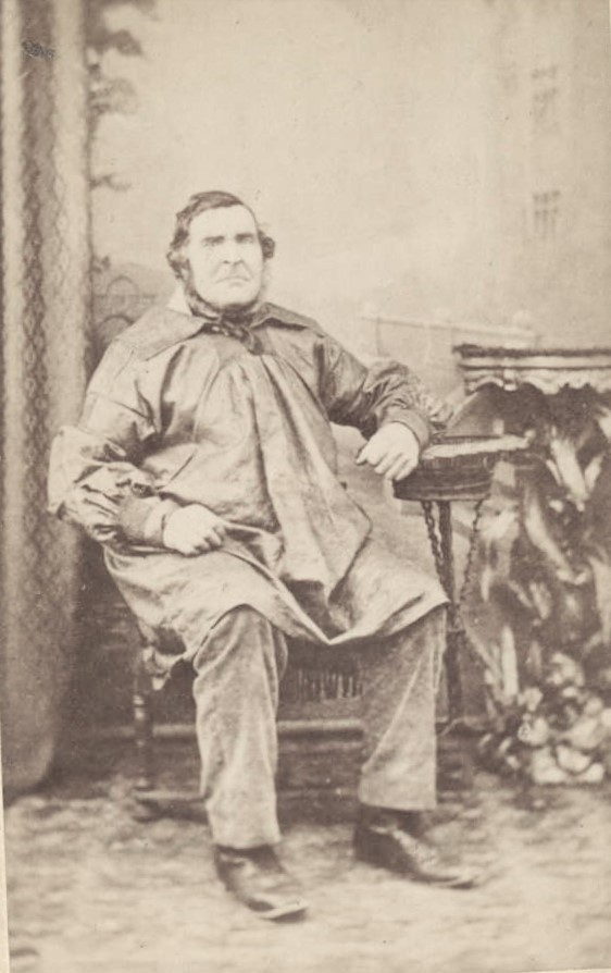 Picture taken in 1881 of William Clinch who was then licensee of the Rose and Crown